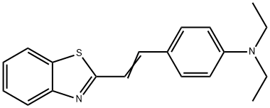 2-p-Diethylaminostyrylbenzothiazole Structure