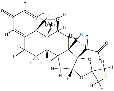 Fluocinolone Acetonide-21-aldehyde Structure