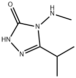 3H-1,2,4-Triazol-3-one,2,4-dihydro-4-(methylamino)-5-(1-methylethyl)-(9CI) Structure