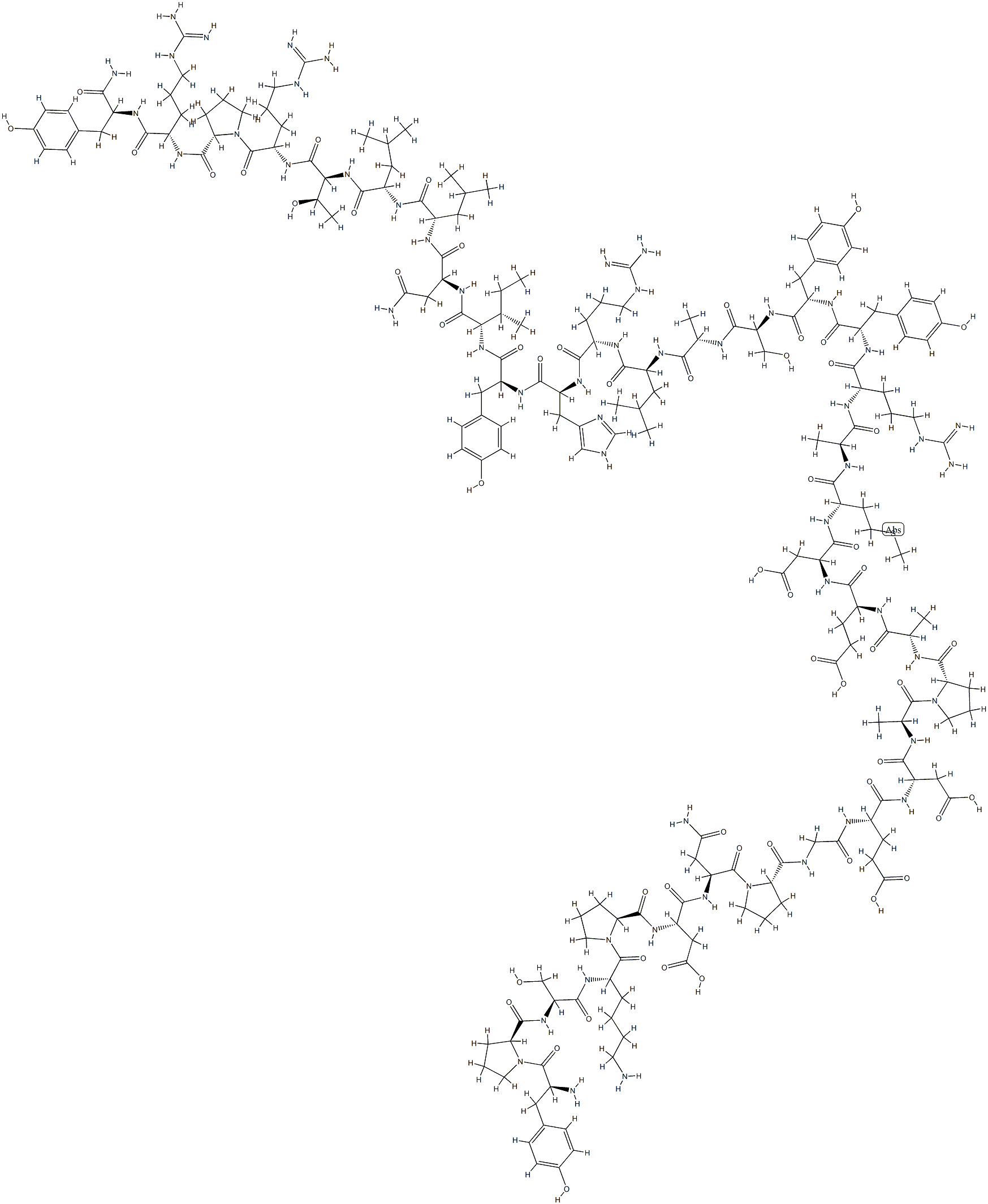 (LEU31,PRO34)-NEUROPEPTIDE Y (HUMAN, RAT) Structure