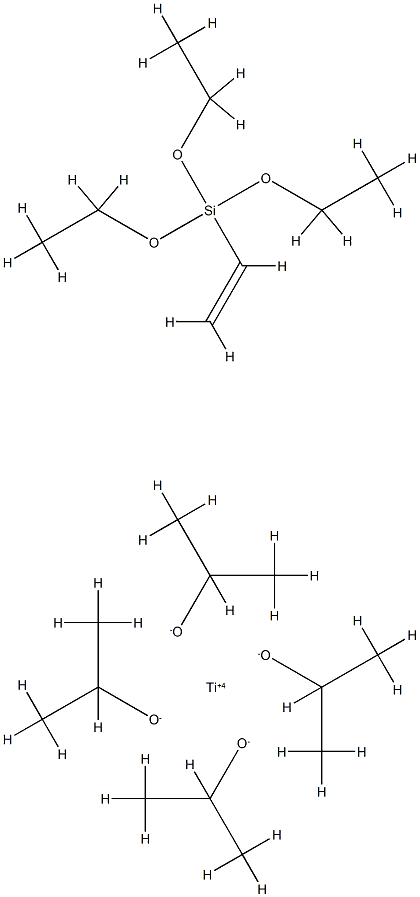 2-Propanol, titanium(4+) salt, polymer with ethenyltriethoxysilane Structure