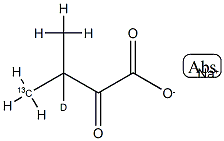 α-Ketoisovaleric Acid-13C,d Sodium Salt 구조식 이미지