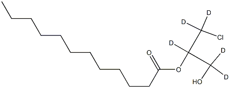 rac2-라우로일-3-클로로프로판디올-d5 구조식 이미지