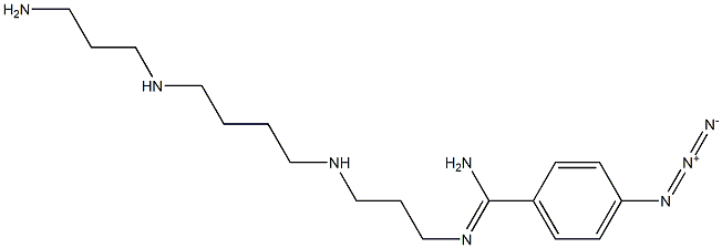 N(1)-(azidobenzamidino)spermine Structure