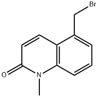 2(1H)-Quinolinone,5-(bromomethyl)-1-methyl-(9CI) Structure