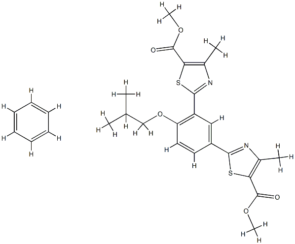 1330632-47-7 2,2'-[4-(2-Methylpropoxy)-1,3-phenylene]bis[4-Methyl-5-thiazolecarboxylic Acid 5,5'-DiMethyl Ester