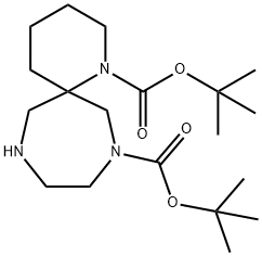 Ditert-Butyl 1,8,11-Triazaspiro[5.6]Dodecane-1,8-Dicarboxylate(WX100643) Structure