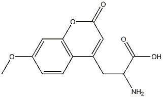 2-amino-3-(7-methoxy-4-coumaryl)propionic acid Structure