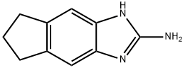 Indeno[5,6-d]imidazol-2-amine, 1,5,6,7-tetrahydro- (9CI) Structure