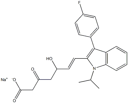 3-케토플루바스타틴나트륨소금 구조식 이미지
