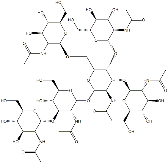 N-acetylglucosamine hexasaccharide 1-4 Structure