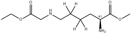 Nε-(에톡시카르보닐메틸)-L-라이신-d4메틸에스테르 구조식 이미지