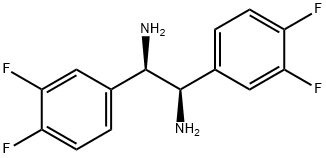 (1R,2R)-1,2-Bis(3,4-difluorophenyl)ethane-1,2-diamine Structure
