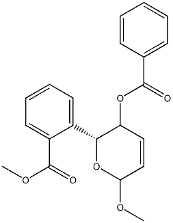 Methyl 4-O,6-O-dibenzoyl-2,3-dideoxy-D-erythro-2-hexenopyranoside Structure