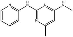 N~4~,6-dimethyl-N~2~-pyridin-2-ylpyrimidine-2,4-diamine 구조식 이미지