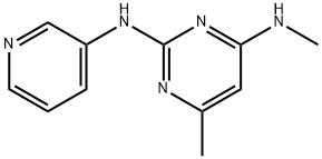 N~4~,6-dimethyl-N~2~-pyridin-3-ylpyrimidine-2,4-diamine 구조식 이미지