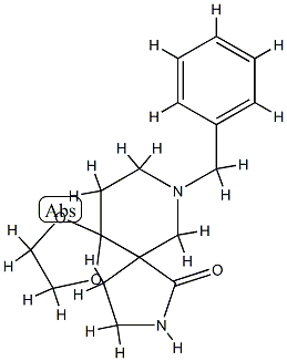 7-N-BENZYL-1-OXO-2,7-DIAZA-SPIRO[4.5]DECAN-10-ONE ETHYLENE KETAL 구조식 이미지