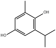 1,4-Benzenediol,2-methyl-6-(1-methylethyl)-(9CI) 구조식 이미지