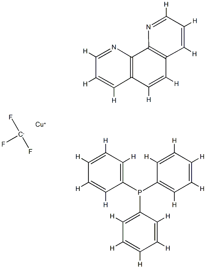 (1,10-페난트롤린)(트리플루오로메틸)(트리페닐포스핀)구리(I) 구조식 이미지