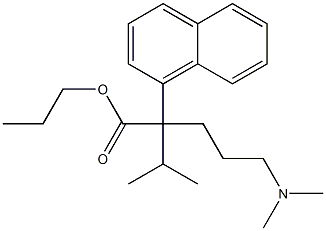 α-[3-(디메틸아미노)프로필]-α-이소프로필-1-나프탈렌아세트산프로필에스테르 구조식 이미지