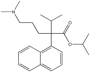 α-[3-(디메틸아미노)프로필]-α-이소프로필-1-나프탈렌아세트산이소프로필에스테르 구조식 이미지