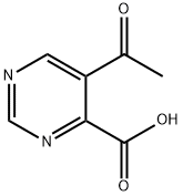 4-Pyrimidinecarboxylicacid,5-acetyl-(9CI) Structure