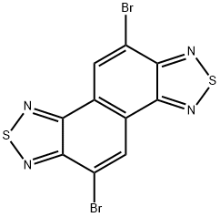 5,10-DibroMonaphtho[1,2-c:5,6-c']bis[1,2,5]thiadiazole 구조식 이미지