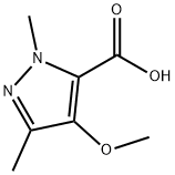 1H-Pyrazole-5-carboxylicacid,4-methoxy-1,3-dimethyl-(9CI) Structure