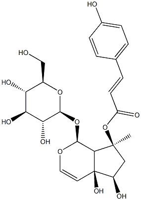 8-O-4-Hydroxycinnamoylharpagide Structure