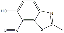 6-벤조티아졸롤,2-메틸-7-니트로소-(9CI) 구조식 이미지