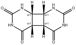 (4aα,4bα,8aα,8bα)-4a,4b,8a,8b-Tetrahydrocyclobuta[1,2-d:4,3-d']dipyrimidine-2,4,5,7(1H,3H,6H,8H)-tetrone Structure