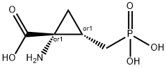 시클로프로판카르복실산,1-아미노-2-(포스포노메틸)-,(1R,2S)-rel- 구조식 이미지