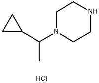 1-(1-cyclopropylethyl)piperazine hydrochloride 구조식 이미지