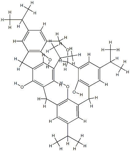 P-ISOPROPYLDIHOMOOXACALIX[4!ARENE 구조식 이미지