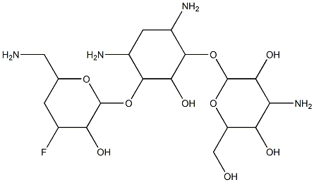 3',4'-dideoxy-3'-fluorokanamycin A Structure