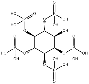 1D-MYO-INOSITOL-1,3,4,5,6-PENTAKISPHOSPHATE, (NA+ SALT) 구조식 이미지