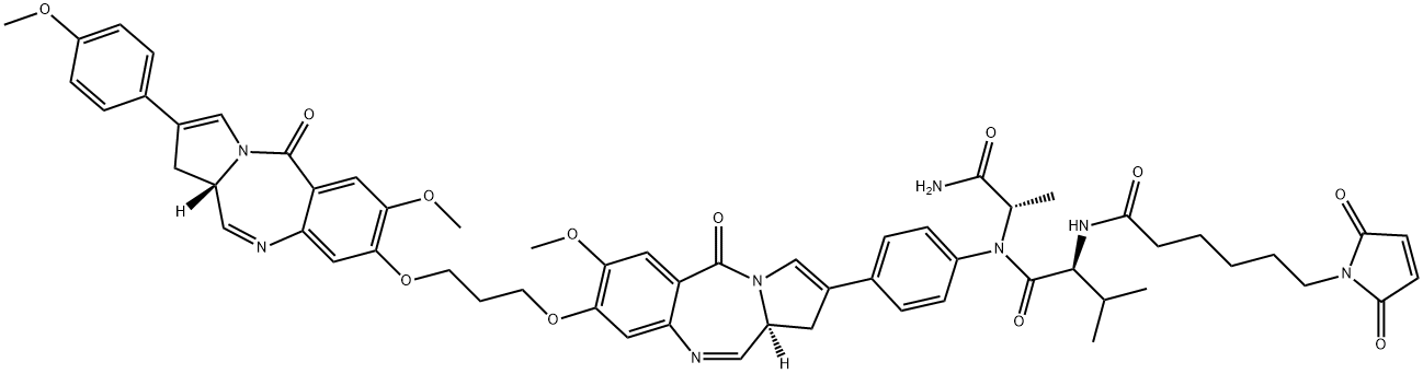 MC-Val-Ala-PBD Structure