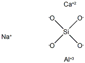 Calcium sodium aluminosilicate 구조식 이미지