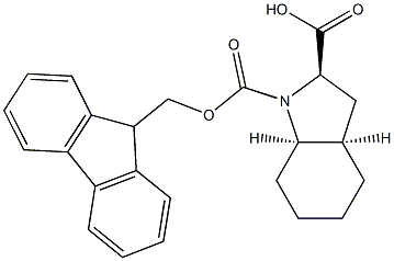 (2S，3aS，7aS)-1-(((9H-fluoren-9-yl)methoxy)carbonyl)-octahydro-1H-indole-2-carboxylic acid Structure