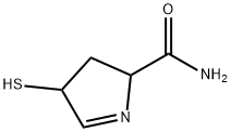 2H-Pyrrole-2-carboxamide,3,4-dihydro-4-mercapto-(9CI) 구조식 이미지
