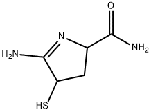 2H-Pyrrole-2-carboxamide,5-amino-3,4-dihydro-4-mercapto-(9CI) Structure