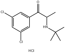 2-(tert-Butylamino)-3',5'-dichloropropiophenone Hydrochloride Structure
