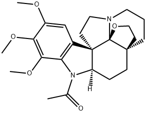 1-Acetyl-19,21-epoxy-15,16,17-trimethoxyaspidospermidine Structure