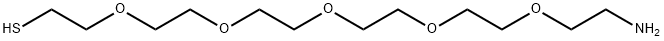 Thiol-PEG5-Amine Structure