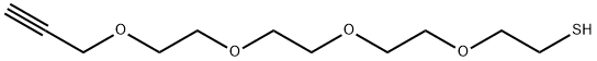 Propargyl-PEG4-thiol Structure