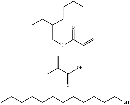 2-Methyl-2propenoic acid polymer with dode- canethiol and 2-ethylhexyl propenoate Structure