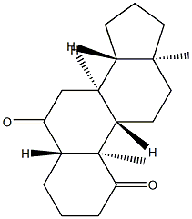 5α-Androstane-1,6-dione Structure