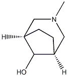 (1β,5β,8-syn)-3-Methyl-3-azabicyclo[3.2.1]octan-8-ol 구조식 이미지