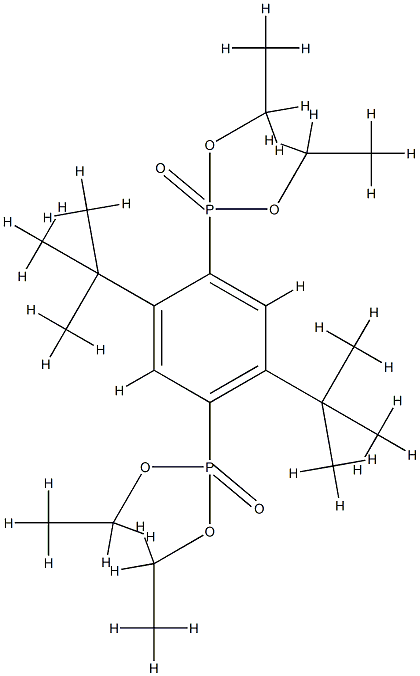 2,5-Di-t-butyl-1,4-phenylene tetraethyl bis(phosphonate) Structure