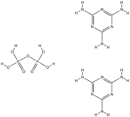 diphosphoric acid, compound with 1,3,5-triazine-2,4,6-triamine (1:2) Structure